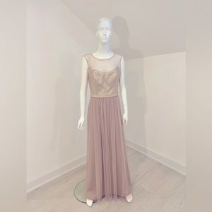 Aftersix Dessy Bridesmaid #6726YG-size 10-Topaz/Gold. NWT.Soft Tulle